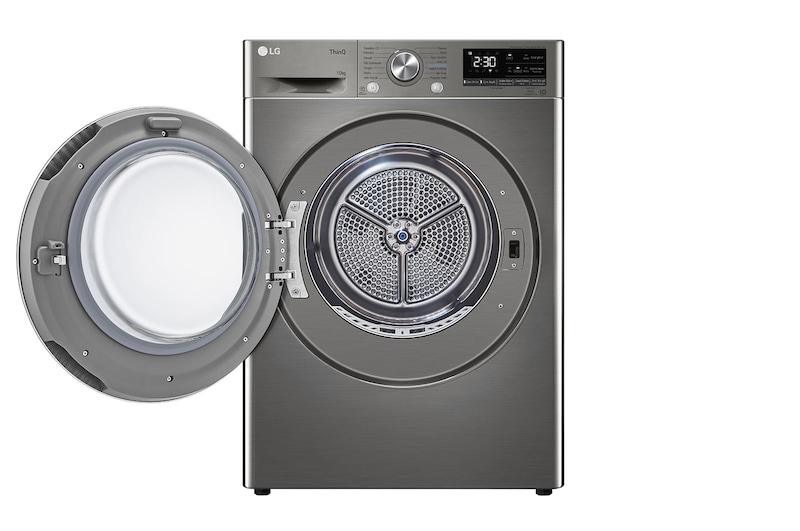 LG 10 Kg Kurutma Makinesi | DUAL Inverter Isı Pompalı Kurutucu |ThinQ (Wi-Fi) özellikli | Gri Renk, RH10V9PV2W