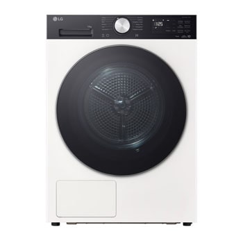 Front view of LG 10 Kg Kurutma Makinesi | DUAL Inverter Isı Pompalı Kurutucu | AI Dry™ | ThinQ (Wi-Fi) özellikli | Beyaz (İki Tonlu) RH10X58V2NP