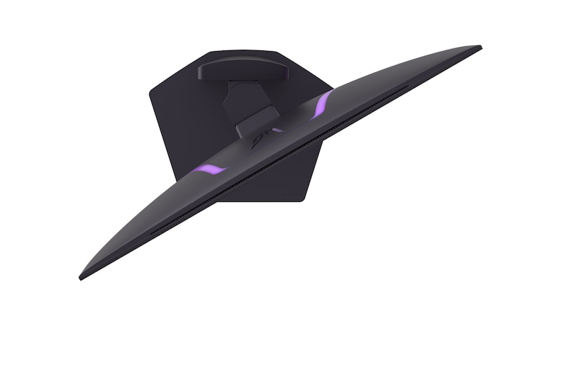 -30 derece döndürülmüş monitörün üstten görünümü