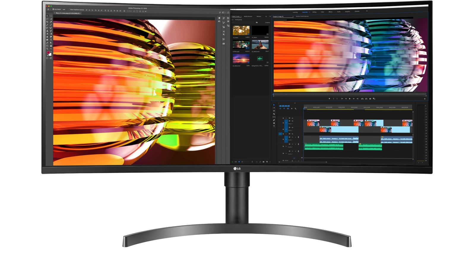 LG 湾曲 ウルトラワイドモニター 35WN75C-B USB-C一本で繋がるLGの曲面ウルトラワイドモニター「35WN75C-B