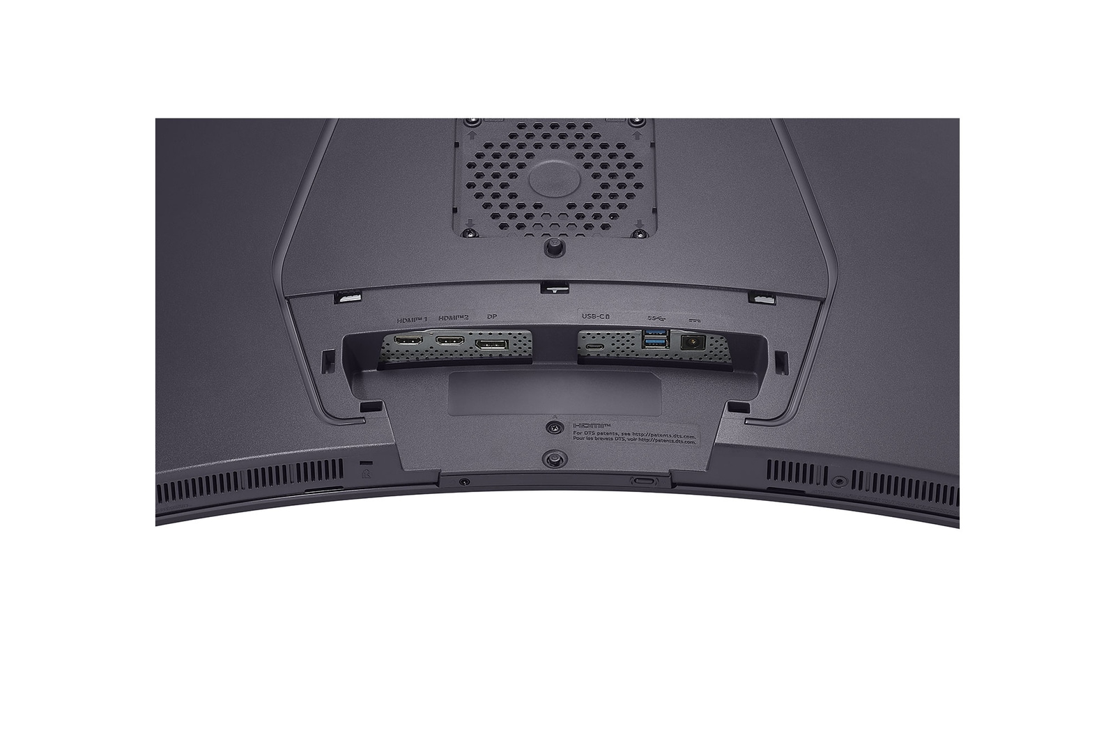 close-up view of ports