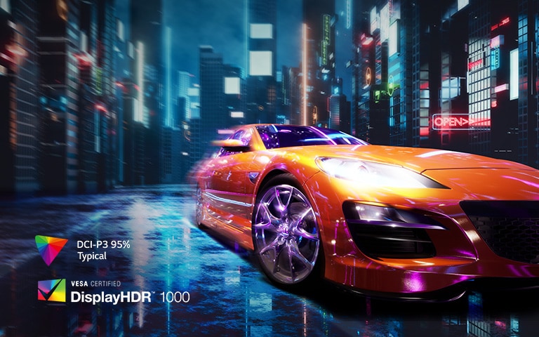 49GR85DC, geniş parlaklık ve kontrast aralığına sahip VESA DisplayHDR™ 1000'i destekler.