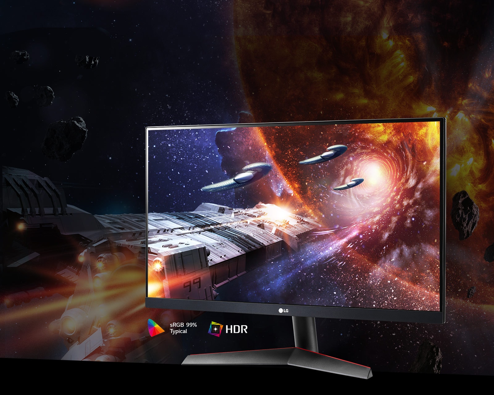 Ultragear 23,8 İnç Oyun Monitörü HDR10 144Hz Yenileme Hızı ve 1ms