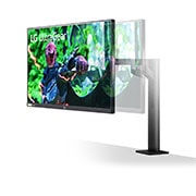 LG Ultragear Oyun Ergo Monitörü 27 İnç Nano IPS 144Hz Yenileme Hızı ve 1ms Tepki Süresi, 27GN880-B