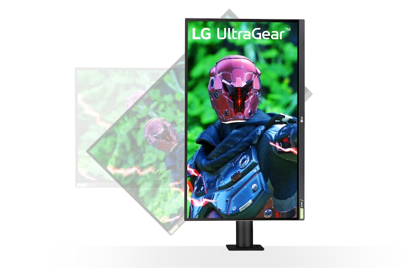 LG Ultragear 27 İnç Ergo Oyun Monitörü Nano IPS 1ms Tepki Süresi NVIDIA® G-SYNC® 27GN88A-B, 27GN88A-B