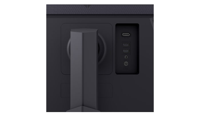 close-up view of ports of 27GS75Q