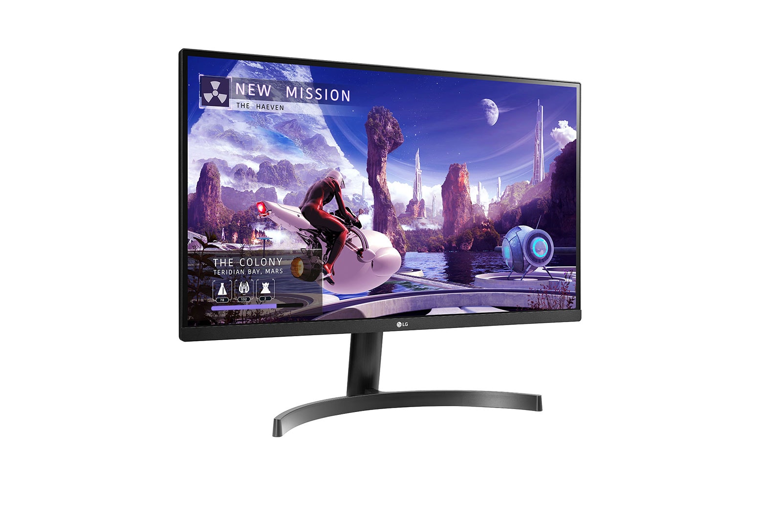 LG QHD IPS Monitör  27 İnç 5ms Tepki Süresi HDR10 Titreşim Önleyici 27QN600-B, 27QN600-B
