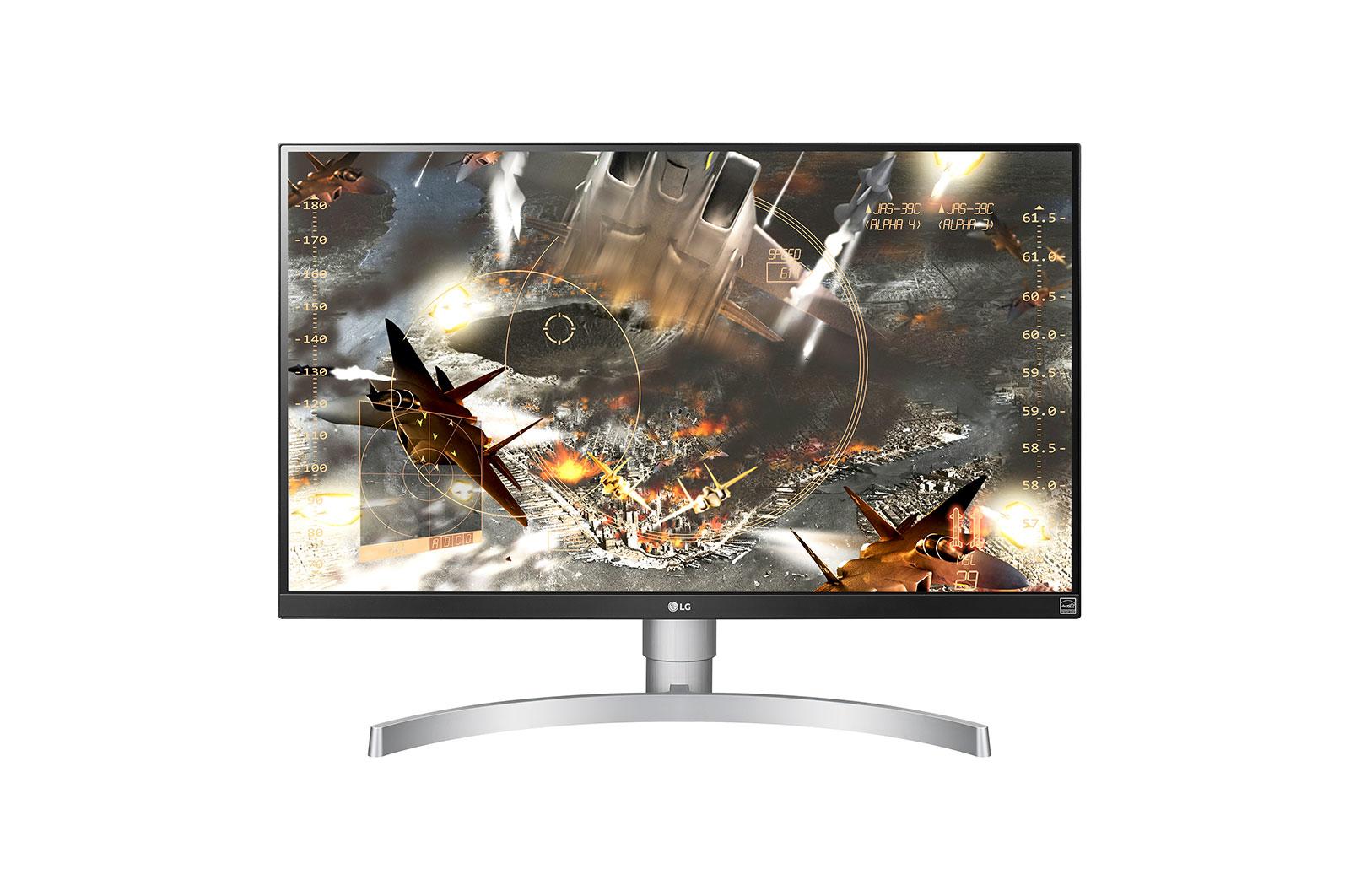 VESA Display 27 İnç  4K UHD IPS LED Monitör 5ms Tepki Süresi  27UL650-W 27UL650-W için önden görünüm