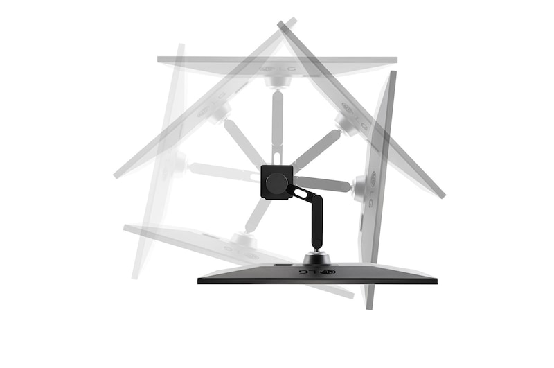 LG UltraFine Ergo Monitor 27 İnç FreeSync USB Type -C HDR 400 Hareket Ettirilebilir Ekran, 27UN880-B