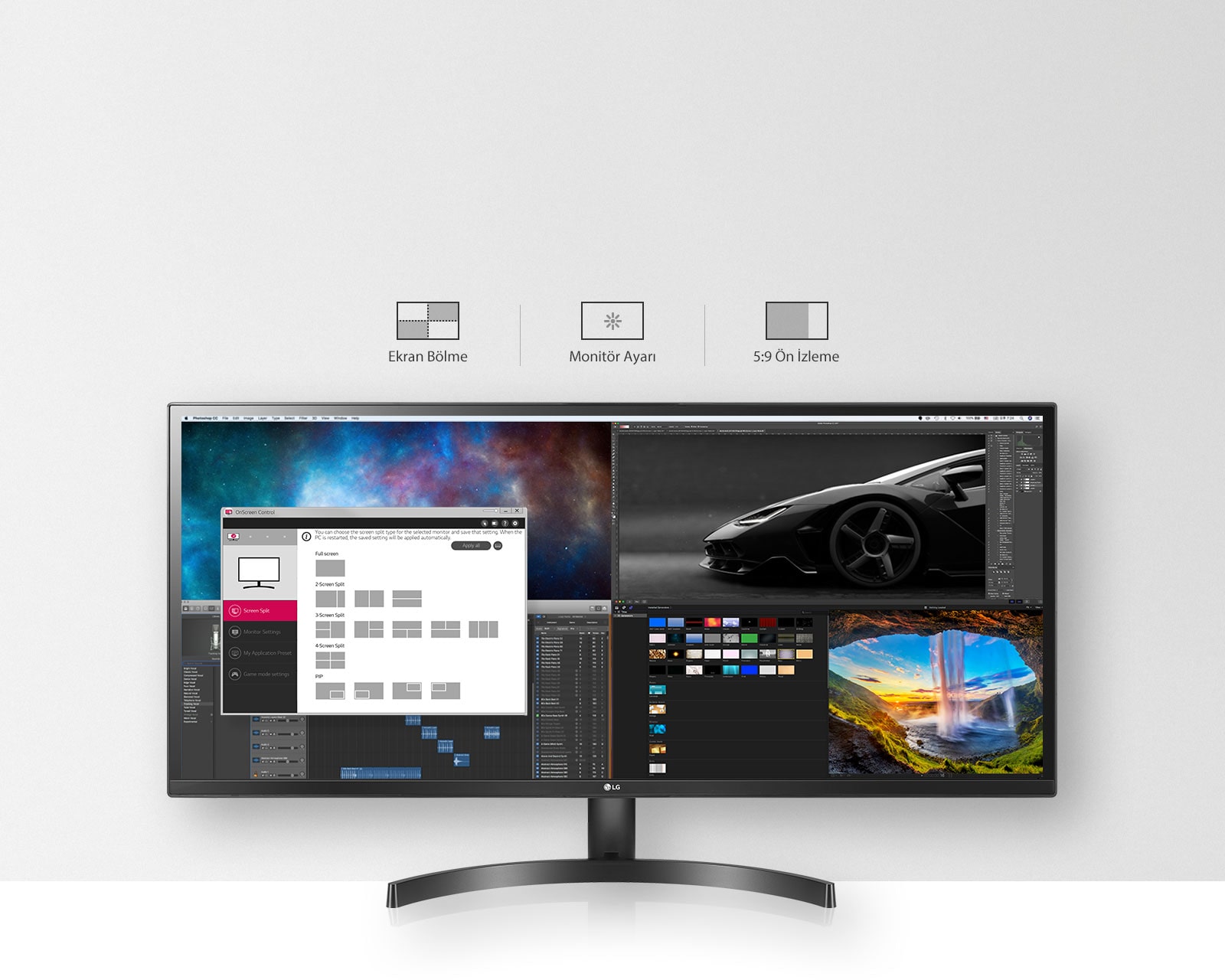 UltraWide 29 İnç Full HD Monitör AMD Radeon FreeSync™ 5ms Tepki