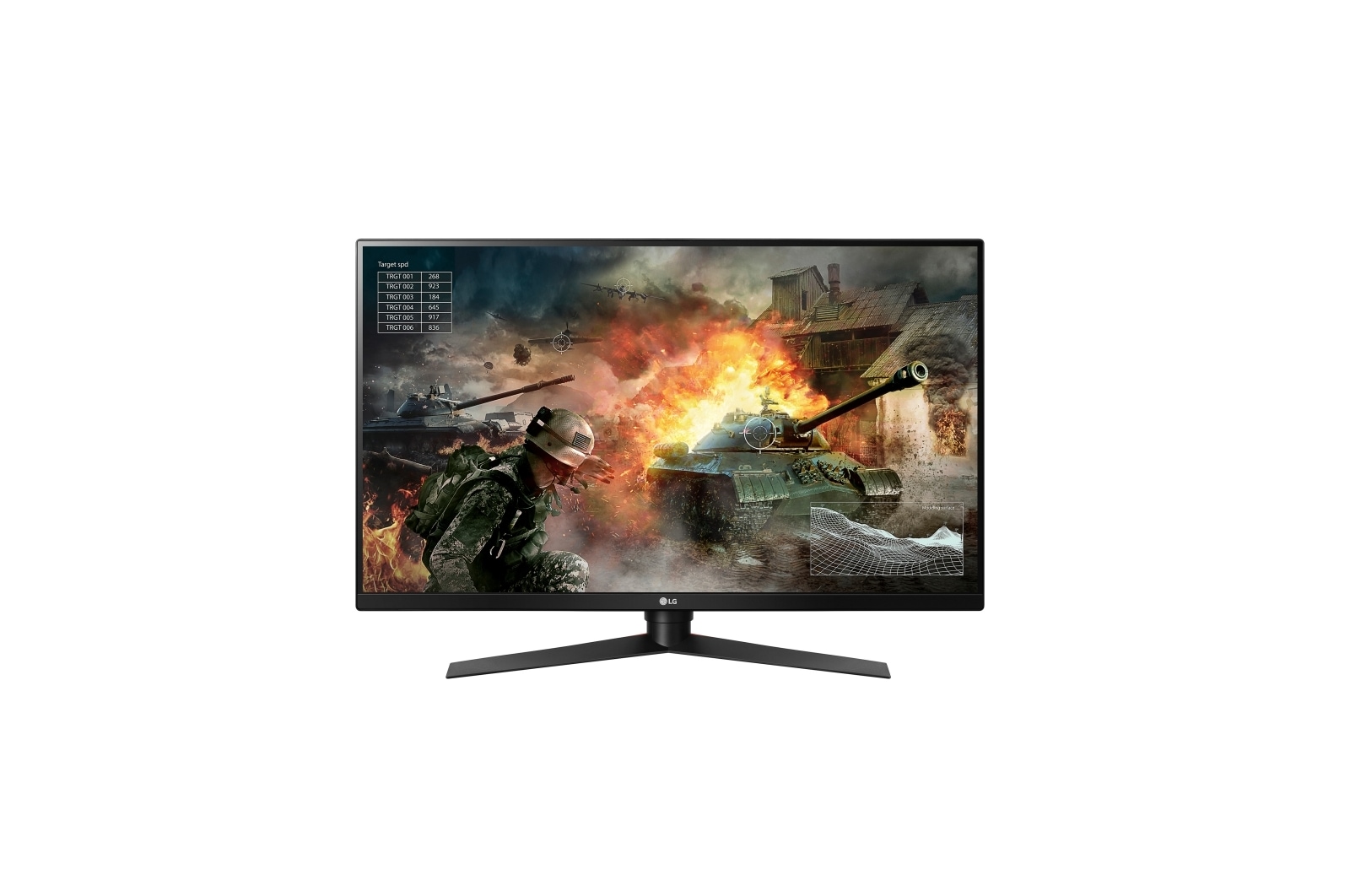 Oyun Monitörü 31,5 İnç G-SYNC™ QHD Ekran 144Hz Yenileme Hızı ve 5ms Tepki Süresi Siyah 32GK850G-B için önden görünüm
