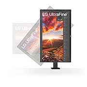 LG UltraFine Ergo Monitor 31,5 İnç FreeSync USB Type -C HDR10 4K Hareket Ettirilebilir Ekran, 32UN880-B