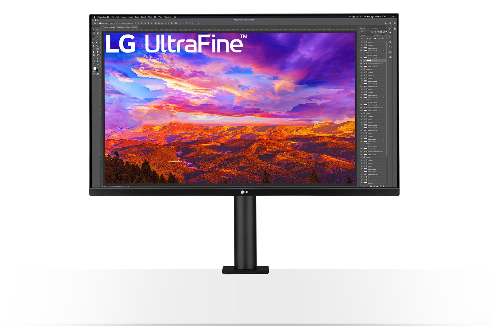 LG UltraFine Ergo Monitor 32 İnç FreeSync USB Type -C HDR10 4K Hareket Ettirilebilir Ekran 32UN88A-W, 32UN88A-W
