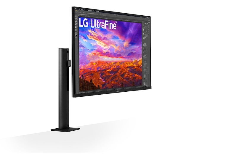 LG UltraFine Ergo Monitor 32 İnç FreeSync USB Type -C HDR10 4K Hareket Ettirilebilir Ekran 32UN88A-W, 32UN88A-W