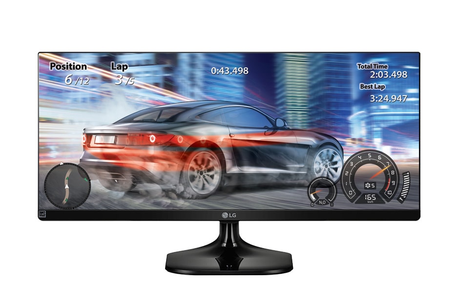 21:9 Ultrawide Full HD IPS LED Monitör 34UM58 için önden görünüm
