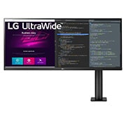 LG UltraWide Ergo Monitor 34 İnç QHD MaxxAudio HDR 10  Hareket Ettirilebilir Ekran, 34WN780-B