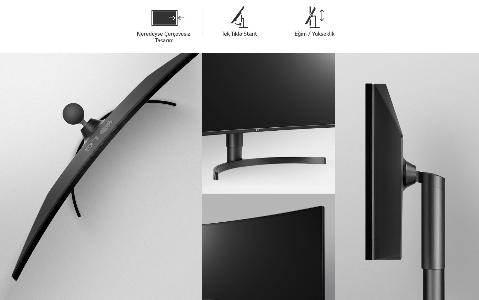 LG 34WN80C-B 34'' Kavisli UltraWide™ QHD (3440 x 1440) IPS Monitör