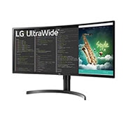 LG UltraWide 34,5 İnç LED Monitör Kavisli Panel QHD HDR VA Ekran  5ms Tepki Süresi 35WN73A-B, 35WN73A-B