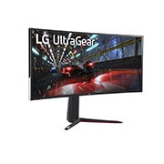 LG UltraGear Oyun Monitörü 37,5 İnç Monitör Kavisli WQHD+ HDR Nano IPS Ekran 1ms Tepki Süresi NVIDIA G-SYNC® Uyumlu 38GN950, 38GN950-B