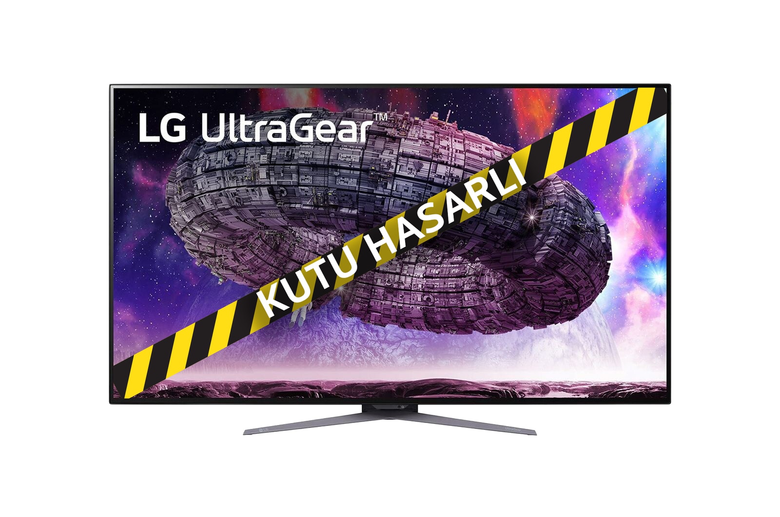 Front view of 48-inç UltraGear™ UHD 4K OLED Oyun Monitörü Parlama Önleyici Düşük Yansıma 0.1 ms 120 Hz (O/C 138 Hz) 48GQ900-B