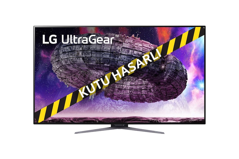 Front view of 48-inç UltraGear™ UHD 4K OLED Oyun Monitörü Parlama Önleyici Düşük Yansıma 0.1 ms 120 Hz (O/C 138 Hz) 48GQ900-B