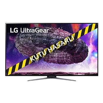 Front view of 48-inç UltraGear™ UHD 4K OLED Oyun Monitörü Parlama Önleyici Düşük Yansıma 0.1 ms 120 Hz (O/C 138 Hz) 48GQ900-B