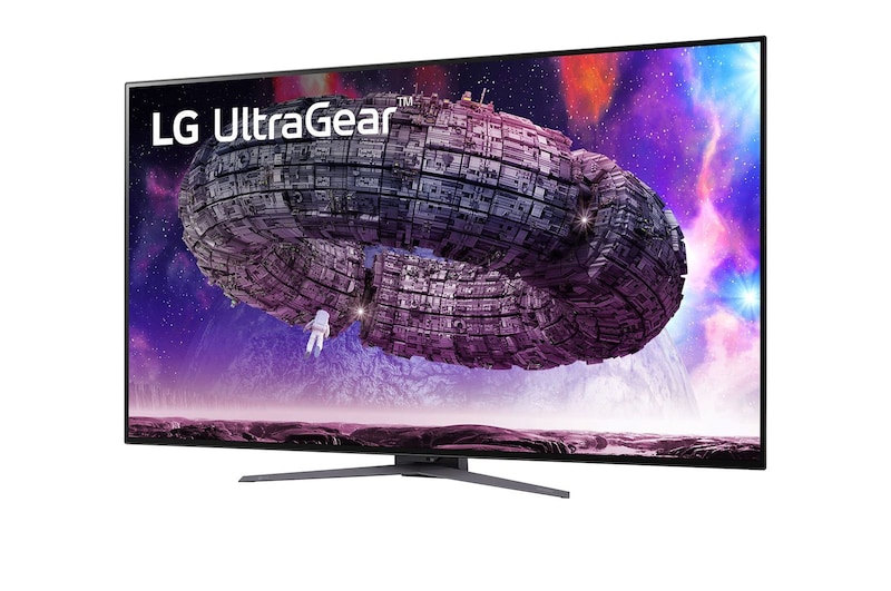 LG 48-inç UltraGear™ UHD 4K OLED Oyun Monitörü Parlama Önleyici Düşük Yansıma 0.1 ms 120 Hz (O/C 138 Hz), 48GQ900-B