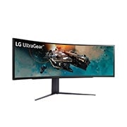 LG 240 Hz Yenileme Hızına sahip 49” UltraGear™ 32:9 Dual QHD Kavisli Oyun Monitörü, 49GR85DC-B