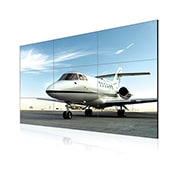 55&#34; 500 nit FHD Dar Çerçeveli Video Wall 55LV35A-5B için önden görünüm