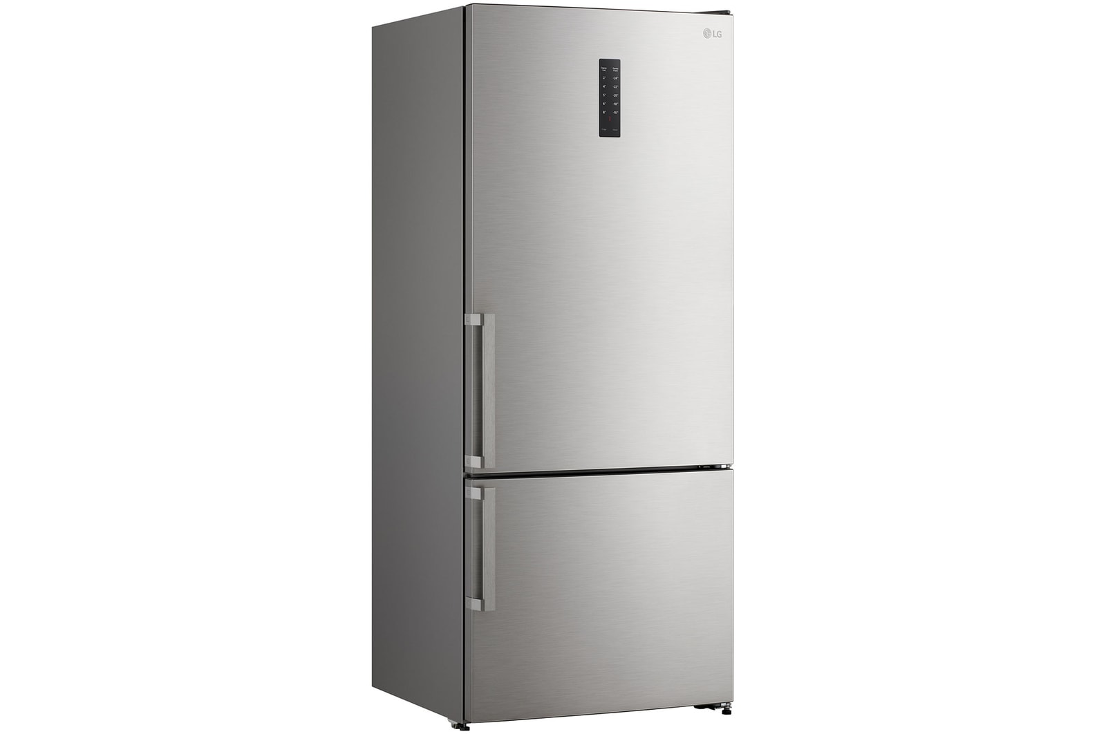 131L Alttan Donduruculu Gümüş Buzdolabının sağdan görünümü