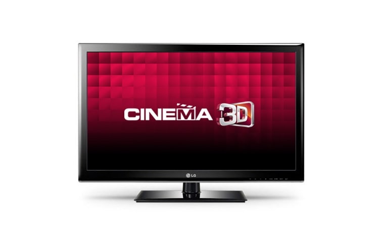 32&#34; Cinema 3D LED TV; 4 adet FPR Gözlük, 3X HDMI, 1X USB, MCI 100 Hz gibi özelliklere sahip. 32LM3400 için önden görünüm
