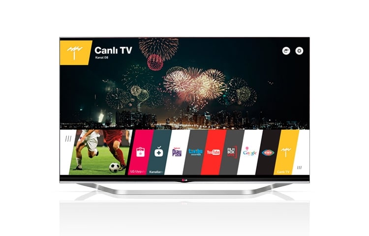 42&#34; (106cm) CINEMA 3D SMART TV | webOS | MCI 800 | SİHİRLİ KUMANDA | DUAL PLAY | MHL | MIRACAST | DLNA 42LB730V için önden görünüm
