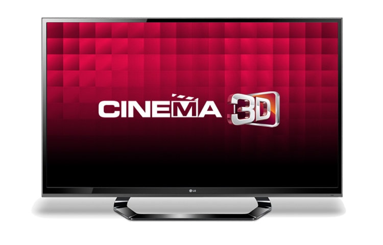 42&#34; LED Cinema 3D TV; 3x HDMI, 2x USB, MCI 200Hz gibi özelliklere sahip ve 4 adet FPR gözlük ile geliyor. 42LM615S için önden görünüm
