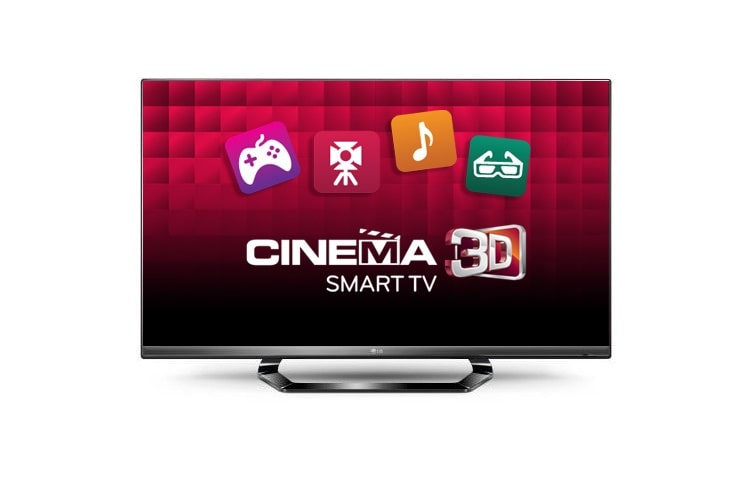 42&#34; LED Cinema 3D Smart TV; 4 adet FPR Gözlük, Dahili Wi-Fi, Dahili HD Uydu Alıcısı, MCI 400 Hz gibi özellikleri Cinema Screen tasarımı ile birleştiriyor.. 42LM640S için önden görünüm