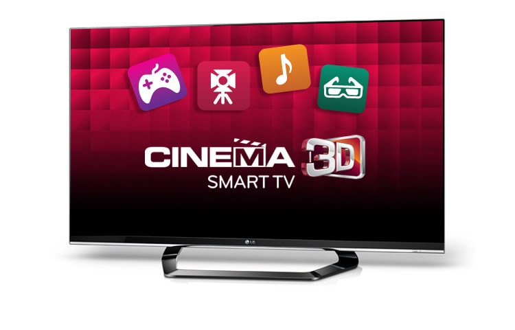 42&#34; LED Cinema 3D Smart TV; Magic Motion kumanda, 4 adet FPR gözlük, dahili Wi-Fi, MCI 400Hz gibi özellikleri CINEMA SCREEN tasarımı ile birleştiriyor. 42LM660S için önden görünüm