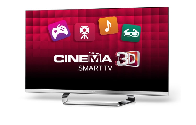 42&#34; LED Cinema 3D Smart TV; Magic Motion kumanda, 4 adet FPR gözlük, dahili Wi-Fi, MCI 400Hz gibi özellikleri CINEMA SCREEN tasarımı ile birleştiriyor. 42LM670S için önden görünüm