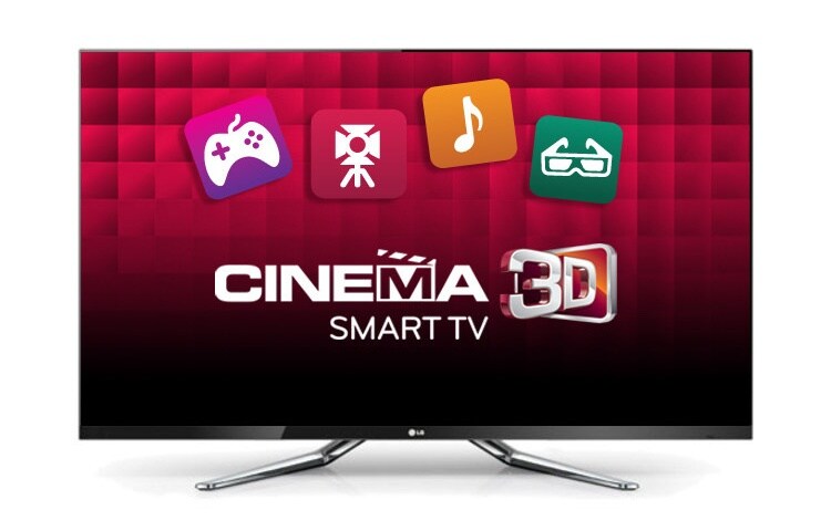 42&#34; LED Cinema 3D Smart TV; Sihirli Kumanda, 6 adet FPR Gözlük, Dahili Wi-Fi, Dahili HD UYDU Alıcısı, MCI 800 Hz gibi özellikleri Cinema Screen tasarımı ile birleştiriyor. 42LM765S için önden görünüm