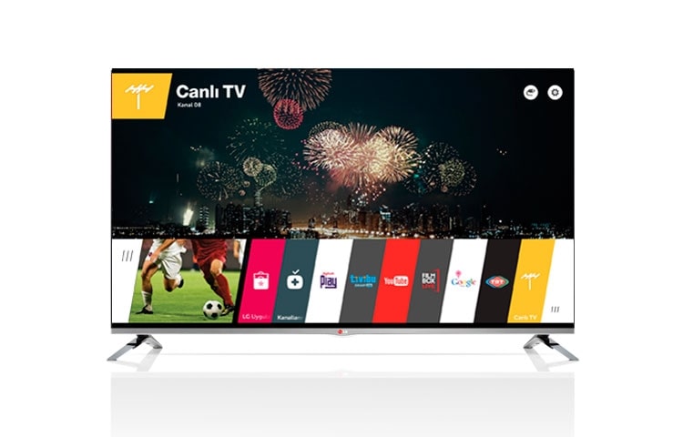 47&#34; (119cm) CINEMA 3D SMART TV | webOS | MCI 700 | SİHİRLİ KUMANDA | DUAL PLAY | MHL | MIRACAST | DLNA 47LB670V için önden görünüm