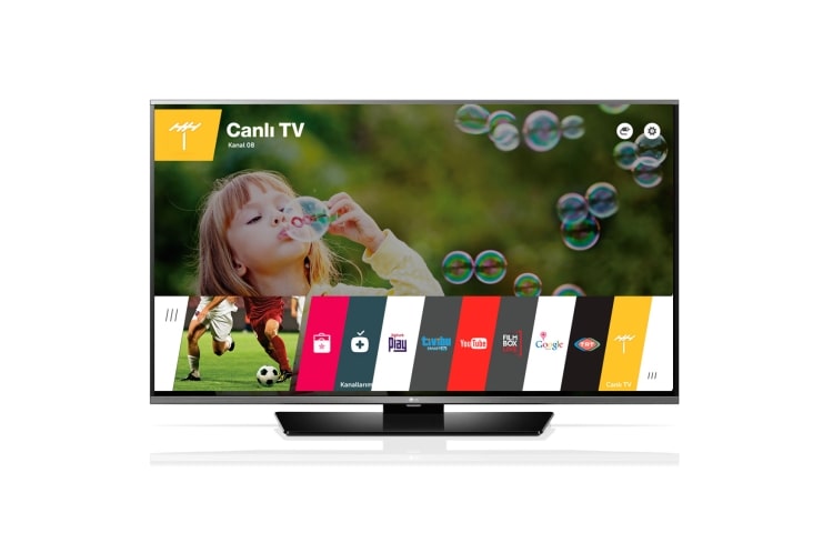 49&#34; (123cm) FULL HD SMART TV | webOS 2.0 | PMI 800 | IPS PANEL | 2.0 HOPARLÖR SİSTEMİ 49LF630V için önden görünüm
