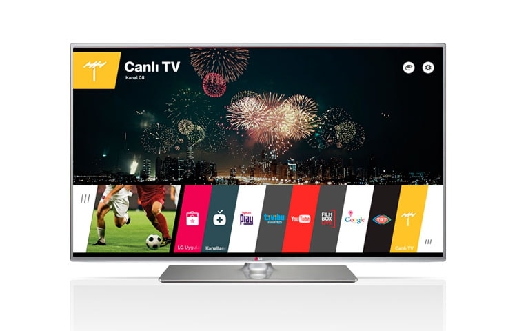 60&#34; (152cm) CINEMA 3D SMART TV | FULL HD 1080p | webOS | MCI 500 | IPS PANEL| 2.0 SES SİSTEMİ 60LB650V için önden görünüm