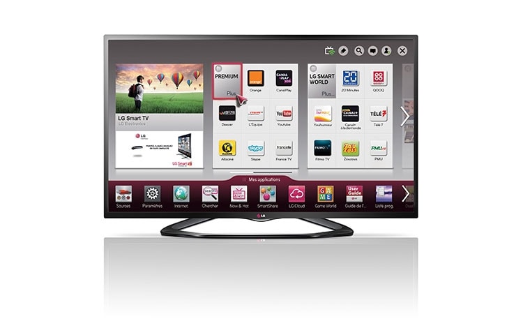 60&#34; LED Smart TV; Dahili Wi-Fi, Dahili Uydu Alıcısı, MCI 100 Hz gibi özelliklere sahip 60LN575S için önden görünüm
