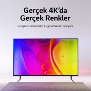 LG NanoCell 4K TV , 50 inç NANO766Q Serisi , webOS 23 Smart AI ThinQ , Uydu Alıcılı, Sihirli Kumanda Uyumlu, HDR10 , HLG , AI Resim Pro , AI Ses Pro, 2023, 50NANO766QA