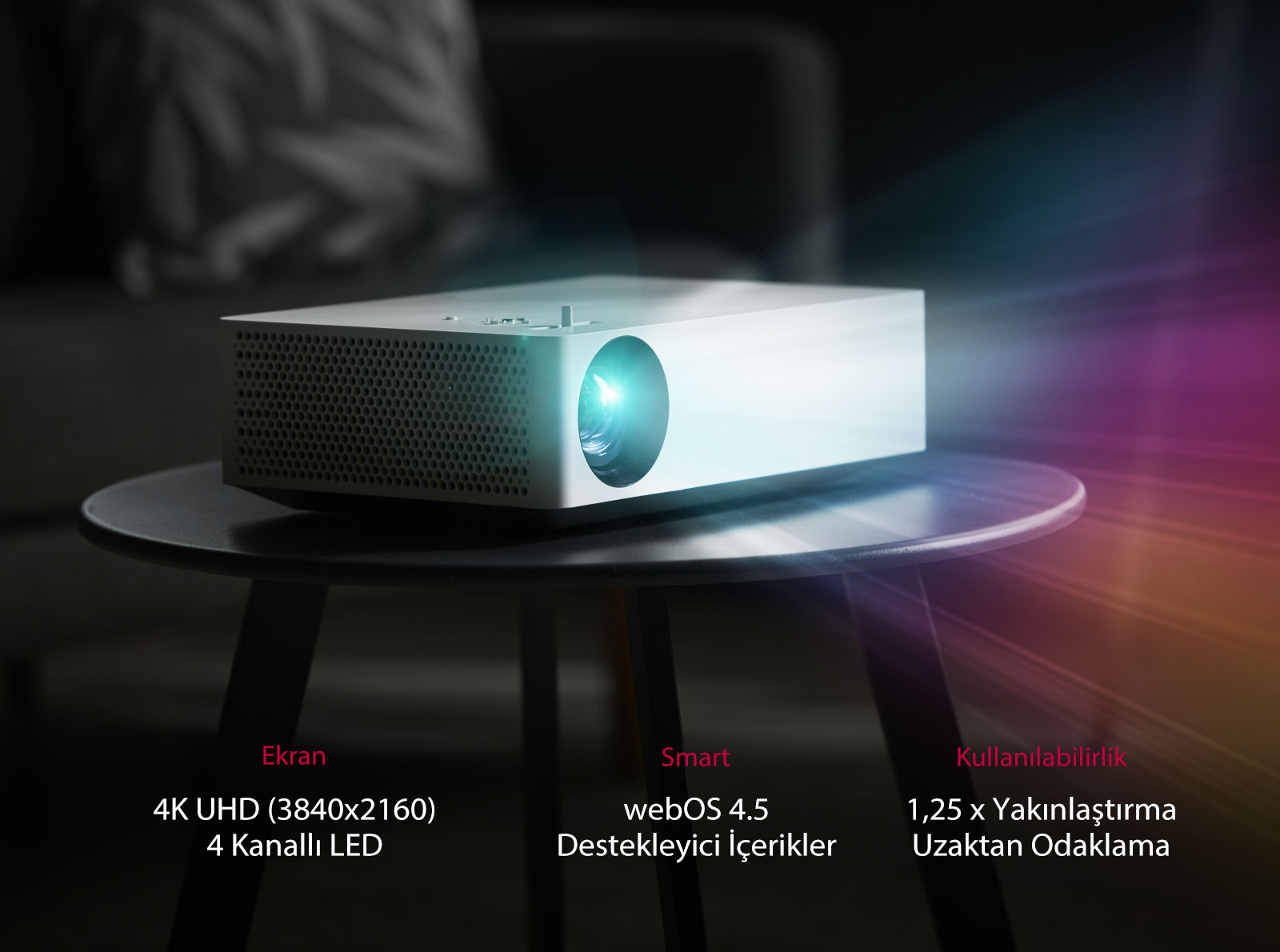 歳末値下げ】LG 4K LEDプロジェクターHU70LS 公式】4K対応