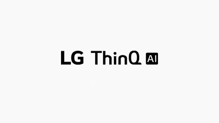 Sesli komutları açıklayan kart görüntülenir.LG ThinQ AI logosu yerleştirilmiştir.