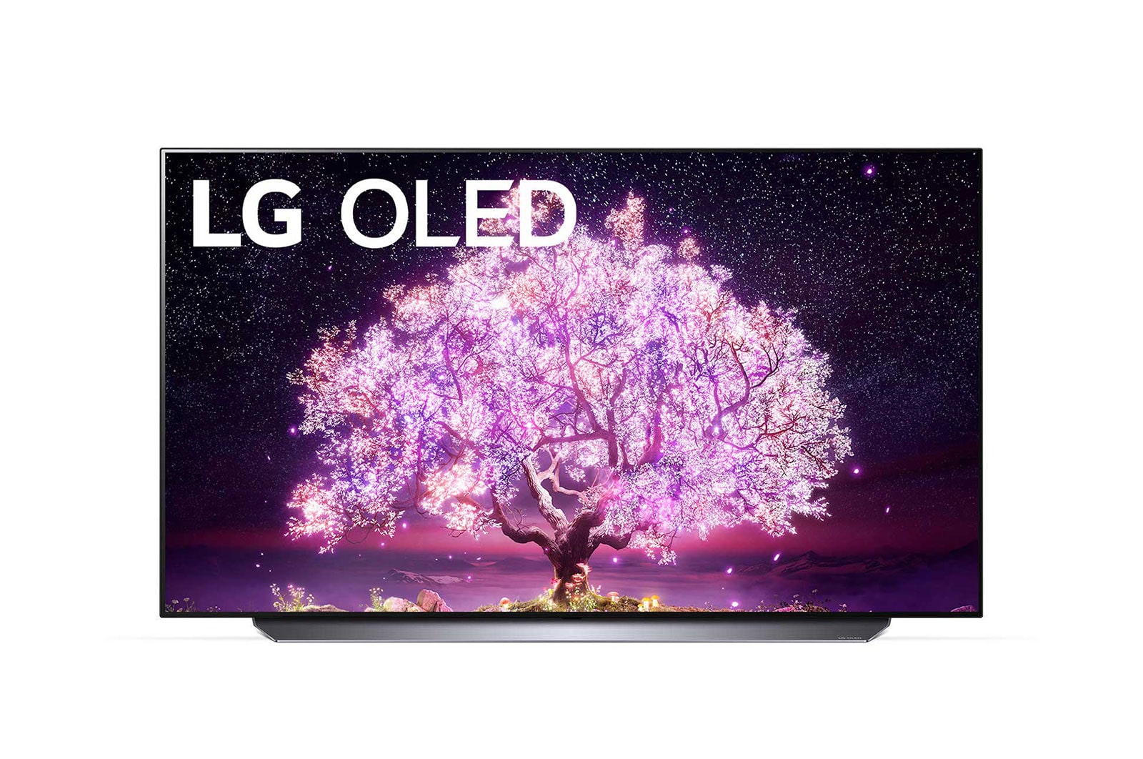 LG OLED 48 inç C1 Serisi 4K Smart TV OLED48C14LB için önden görünüm