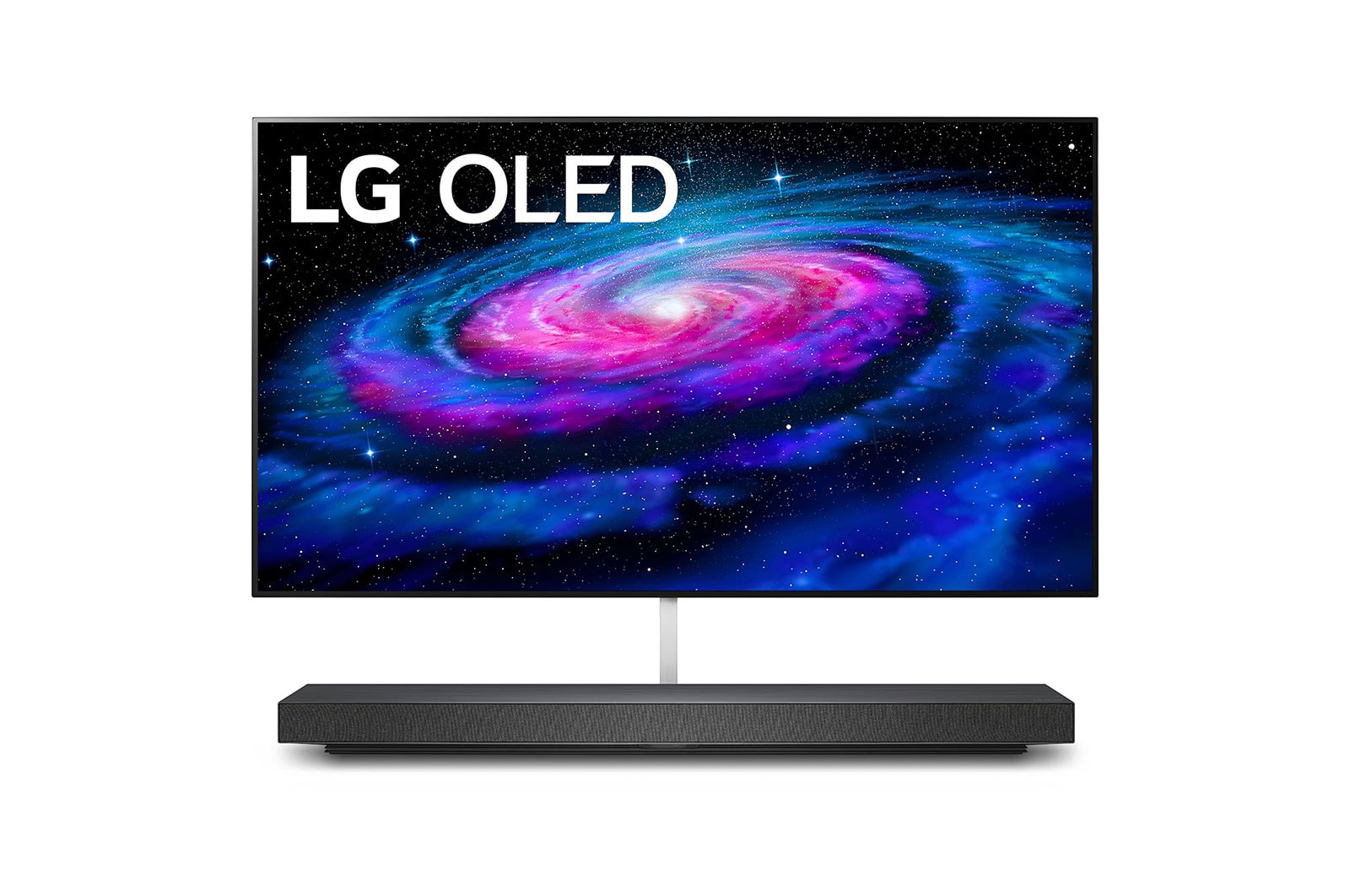 LG OLED65WX9LA dolgu resimli önden görünüm
