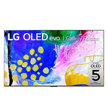 Ekranda LG OLED evo Gallery Edition ile önden görünüm