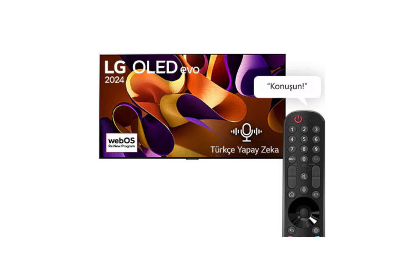 Front view of oled