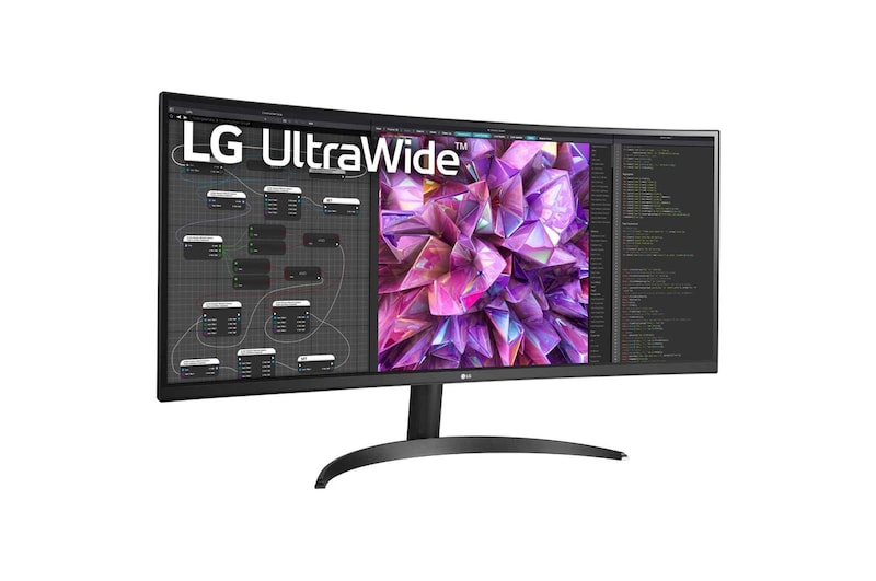 LG 34" 21:9 Kavisli UltraWide™ QHD (3440 x 1440) Monitör, 34WQ60C-B