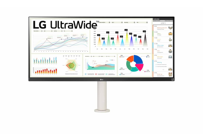 LG Ergonomik Stantlı 34" 21:9 UltraWide™ FHD (2560 x 1080) Monitör, 34WQ680-W